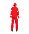 Tradineur - Disfraz de bombero para adulto, poliéster, incluye sombrero, camiseta y pantalón, atuendo de carnaval, Halloween, cosplay, fiestas (Hombre, Talla M)