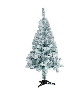 Tradineur - Árbol de navidad - Diseño completamente blanco - Altura de 90 cm - Fácil montaje - Fabricación en PVC, metal revestido, robusto y duradero.