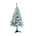 Tradineur - Árbol de navidad - Diseño completamente blanco - Altura de 90 cm - Fácil montaje - Fabricación en PVC, metal revestido, robusto y duradero.