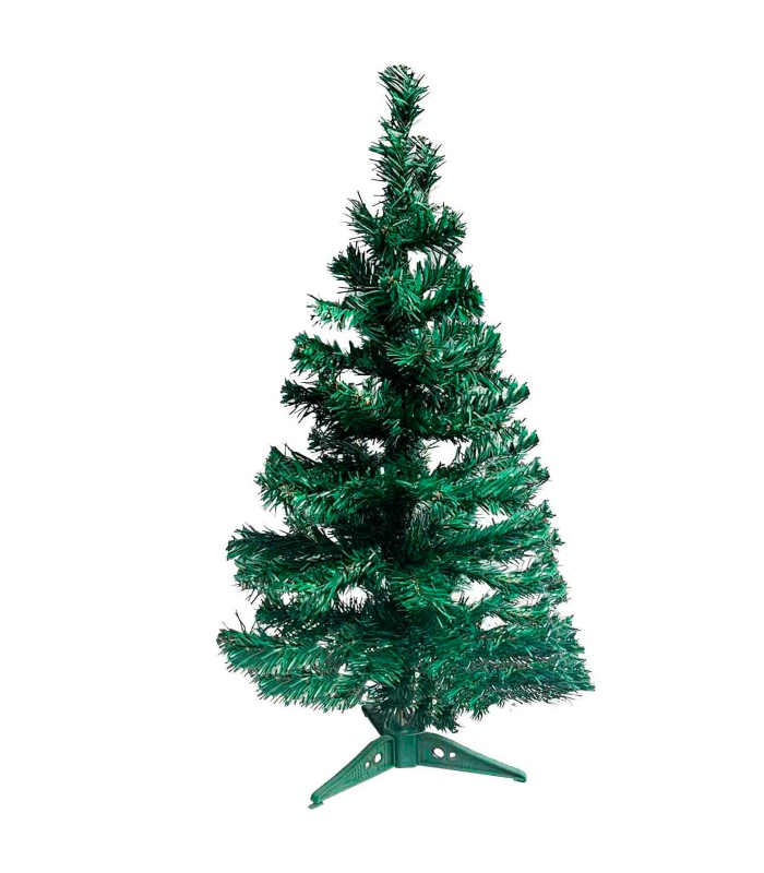 Tradineur - Árbol de Navidad, abeto artificial verde, estructura de plástico y metal revestido, robusto y duradero, fácil montaje, 120 cm