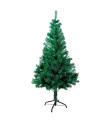 Tradineur - Árbol de Navidad, abeto artificial verde, estructura de plástico y metal revestido, robusto y duradero, fácil montaje, 150 cm