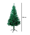 Tradineur - Árbol de Navidad, abeto artificial verde, estructura de plástico y metal revestido, robusto y duradero, fácil montaje, 150 cm