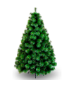 Tradineur - Árbol de navidad artificial - Diseño aguja de pino verde - Altura de 150 cm - Fácil montaje - Fabricación en PVC, metal revestido, robusto y duradero.