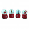 Tradineur - Bola de nieve decorativa con luz - Fabricado en plástico - Decoración para temporada Navideña - Ø 5 x 7,5 cm - Model