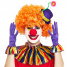 Tradineur - Set de payaso, 4 piezas, poliéster, incluye mini sombrero, nariz, collarín y guantes, accesorios para disfraces, cir