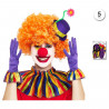 Tradineur - Set de payaso, 4 piezas, poliéster, incluye mini sombrero, nariz, collarín y guantes, accesorios para disfraces, cir