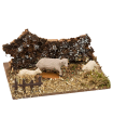 Tradineur - Figura de corralito de animales surtido para belén - Fabricado en durexina - Figura decorativa divertida para nacimiento, navidad, decoración tradicional - 5 x 11 x 8 cm