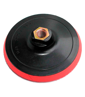 Tradineur - Disco/plato para lijadora - Soporte 125 mm - compatible con pulidoras y amoladores angulares con rosca de 14 mm - 12000 RPM - Color aleatorio