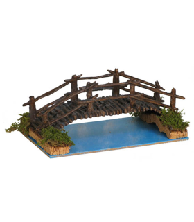 Tradineur - Pozo, noria o puente para belén navideño 7,5 x 15,5 x 9 cm, resina, figuras para nacimiento, pesebre, navidad, decoración tradicional, modelo aleatorio