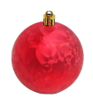 Pack de 12 bolas de navidad rojas, diámetro 8 cm, con cordón dorado para colgar en el árbol o abeto navideño, adornos festivos colgantes, decoración de Navidad