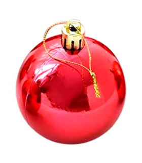 Pack de 12 bolas de navidad rojas, diámetro 8 cm, con cordón dorado para colgar en el árbol o abeto navideño, adornos festivos colgantes, decoración de Navidad