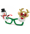 Gafas navideñas festivas con purpurina brillante, complemento para celebraciones, fiestas de disfraces, navidad, niños y adultos, modelo aleatorio