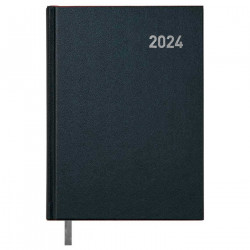 Tradineur - Agenda 2025, modelo París, día página, enero a diciembre, tapa dura y cinta marcapáginas, planificador anual de tare