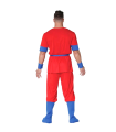 Tradineur - Disfraz de fighter para adulto, 100% poliéster, guerrero oriental, artes marciales, atuendo de carnaval, Halloween, cosplay (Hombre, Talla M)