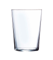 Tradineur - Juego de 12 vasos de cristal de 530 ml, pack de vasos para agua, bebidas, ligeros, aptos para lavavajillas, 13 x 8,5 cm