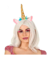 Diadema de unicornio de color dorado para niños para combinar con disfraces en fiestas y celebraciones, carnaval, Tamaño: 29 x 13 x 4 cm