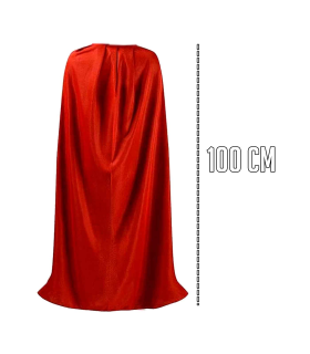 Tradineur - Capa de superhéroe infantil - Accesorio/complemento para disfraz de vampiro o superhéroe - Longitud de 100 cm - Fibra sintética - Carnaval, Halloween