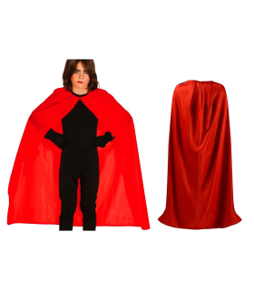 Tradineur - Capa de superhéroe infantil - Accesorio/complemento para disfraz de vampiro o superhéroe - Longitud de 100 cm - Fibra sintética - Carnaval, Halloween