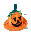 Tradineur - Sombrero de calabaza para Halloween - Fabricado en poliéster - Complemento para disfraces de carnaval - 19 x 32 x 32 cm