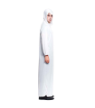 Tradineur - Túnica adulta con capucha - Unisex - 100% Poliéster - Ideal para las fiestas de disfraces - Carnaval, Halloween, cosplay - Talla M - Color Blanco