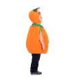 Tradineur - Disfraz infantil de bebé calabaza - Fabricado en fibra sintética - Ideal para las fiestas de disfraces, carnaval, Halloween - Talla 6 a 12 meses - Color Naranja