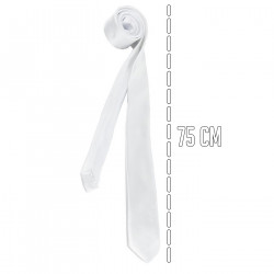 Tradineur - Corbata fina con longitud 75 cm - Fabricado en poliéster - Complemento para disfraces, carnaval, Halloween - Color B