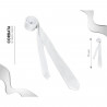 Tradineur - Corbata fina con longitud 75 cm - Fabricado en poliéster - Complemento para disfraces, carnaval, Halloween - Color B