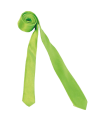 Tradineur - Corbata fina con longitud 75 cm - Fabricado en poliéster - Complemento para disfraces, carnaval, Halloween - Color Verde