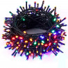 Tradineur - Tira de 100 luces LEDs para navidad - Apto para interior y exterior - Función de luz fija e intermitente - 8 Metros
