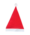 Tradineur - Pack de 12 gorros de Papá Noel para adultos, poliéster, accesorios navideños, sombreros, Navidad, carnaval, fiestas (Adulto, 30 x 40 cm)