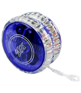 Tradineur - Yoyo con luces LED - Fabricado en plástico PVC no tóxico - Perfecto para que los principiantes aprendan trucos - Ø 5,5 cm - Modelo Aleatorio