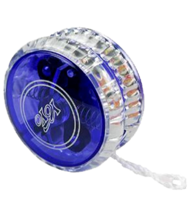 Tradineur - Yoyo con luces LED - Fabricado en plástico PVC no tóxico - Perfecto para que los principiantes aprendan trucos - Ø 5,5 cm - Modelo Aleatorio