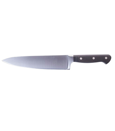 Tradineur - Cuchillo cocinero forjado 20 cm mango de plástico apto para lavavajillas