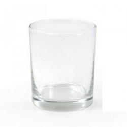 Tradineur - Caja de 6 Vasos Modelo Liberty - Capacidad: 280 ml - Fabricado en Vidrio - Apto para lavavajillas - Tamaño aprox: Ø