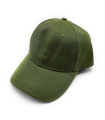 Tradineur - Gorra clásica adulto, 100% poliéster, ajuste posterior de velcro, accesorio deporte, skate, aire libre (Verde oliva, talla única, unisex)