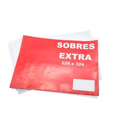 Tradineur - Pack de 20 sobres tipo A4, de color blanco. Medidas de 22,9 x 32,4 cm con cierre desilicona autoadhesiva. 4 x 10 minipacks de sobres grandes.