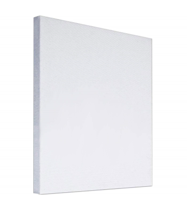 Lienzo blanco para pintar, cuadrado, 100% algodón, apto para pintura acrílica, óleo, acuarela, aficionados, profesionales, 100 x 100 x 3,4 cm