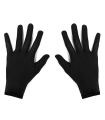 Guantes cortos de disfraz, 100% poliéster, accesorio de carnaval, halloween, cosplay, fiestas, cumpleaños (Negro, adulto, talla única)