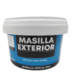 Tradineur - Masilla exterior, cubrir, tapar azulejos, enlucidos, perfumado, base acuosa, albañilería, fabricado en España (Extrablanco, 250 g)