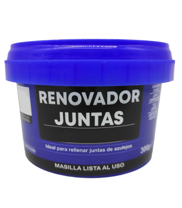 Tradineur - Renovador de juntas, masilla para azulejos, rellenar, albañilería, lista para usar, fabricado en España (300 g)