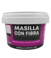 Tradineur - Masilla con fibra, retapado, reparación de grietas, fisuras en movimiento, albañilería, uso exterior, fabricado en España (250 g)