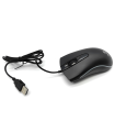 Ratón óptico con luz y cable usb 2.0, 800-1200 dpi, cable de 1,35 metros, diseño ergonómico, 3 botones, ordenador, portátil, pc, color negro