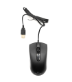 Ratón óptico con luz y cable usb 2.0, 800-1200 dpi, cable de 1,35 metros, diseño ergonómico, 3 botones, ordenador, portátil, pc, color negro