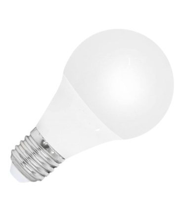 Tradineur - Bombilla LED estándar, globo, A60, E27, 6W equivalente a 54W, 540 lúmenes, 6400K, luz blanca fría, eficiencia energética A+, 20000 horas, 10,8 x 6 cm