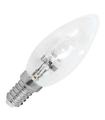 Tradineur - Bombilla halógena vela, C35, E14, 42W equivalente a 60W, 625 lúmenes, 2800K, luz cálida, eficiencia energética B, 2000 horas, 9,5 x 3,5 cm