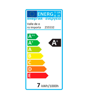 Tradineur - Bombilla LED GU10, 7W, luz cálida, 3000K, 525 lm, economizadora de energía 85%, A+, 58 x 49 mm