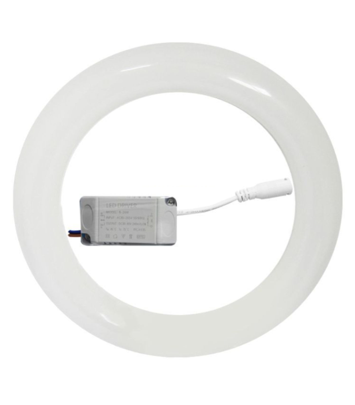 Tubo circular led T9, 20W, 6000K, 2000 lm, 185-265V, luz día, tubo circular cocina, 30 x 3 cm