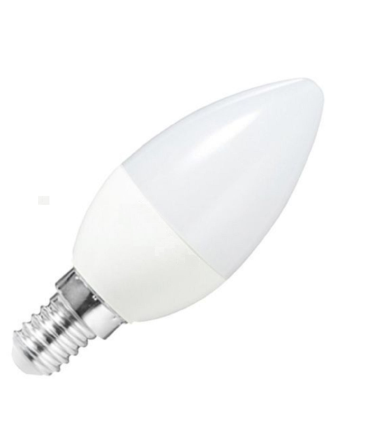 Bombilla led E14 7w luz blanca fría 6400k economizadora de energía 85% A + 107 x 38 mm 630 lm