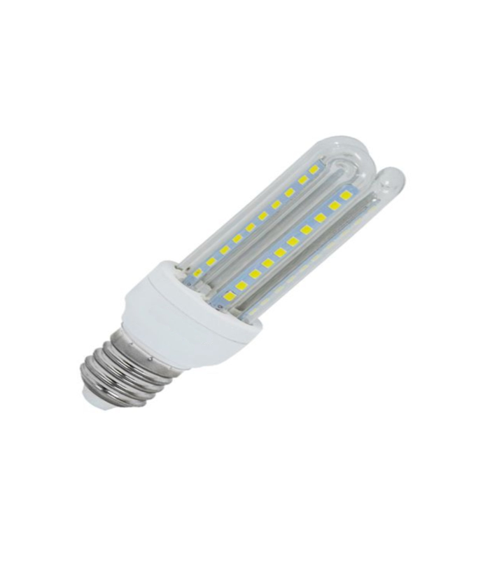 Bombilla led de 9w, de luz blanca fría, E27 con 85% de economizador de energía, 810 lm, 6400k, 20000h, 230v, 90w, A+, para diferentes usos y estancias del hogar o trabajo, de 5 x 5 x 14 cm