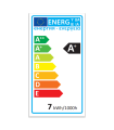 Bombilla led de 7w, de luz blanca fría, E27 con 85% de economizador de energía,630 lm 6400k, 20000h, 180 - 240v,63w,A+, para diferentes usos y estancias del hogar o trabajo, de 4,2 x 4,8 x 8 cm